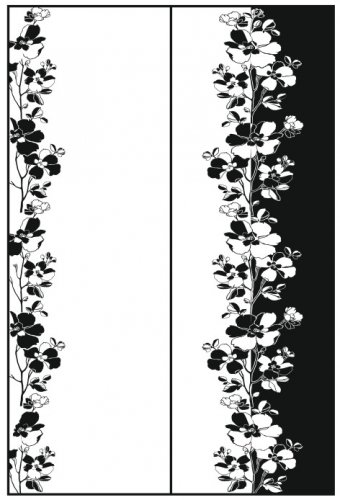 Пескоструйный рисунок Цветы 1359